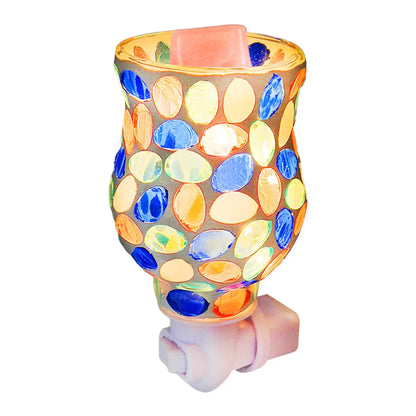 Wax Melt Warmer Lamp Creative Usplug Burner Ornament Diffuser Candle Decorative Mosaic Night Light for Kitchen Office