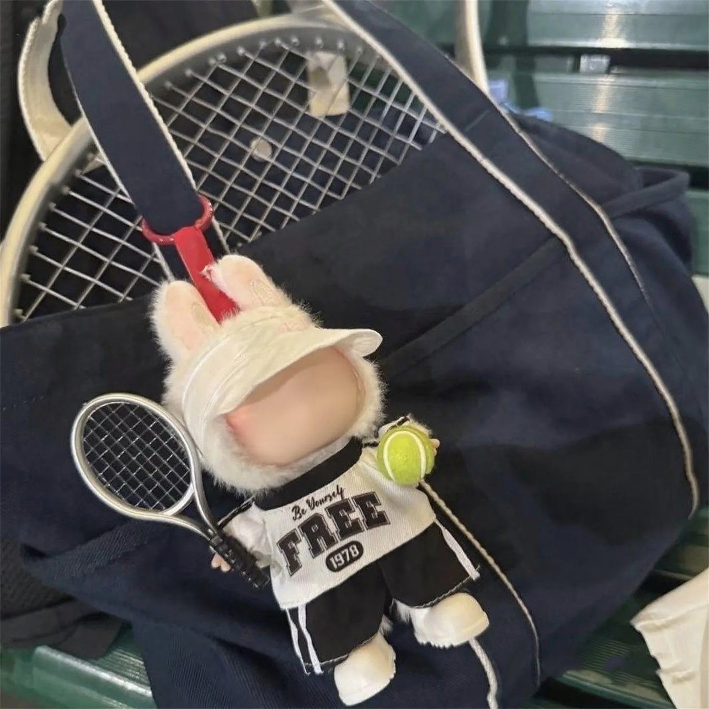 17cm Mini Doll'S Tennis Loose T-Shirt Clothes Outfit Accessories For Labubu Doll Lafufu Clothing Match Hoodies Diy Gift