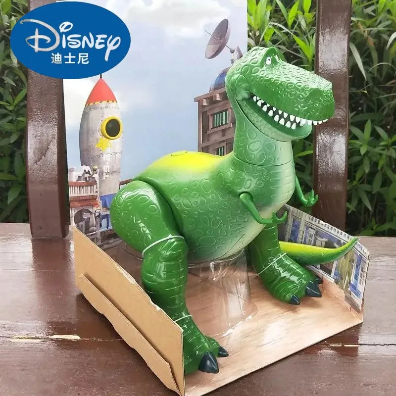 New Disney Toy Story 4 Figure Cute Rex The Green Dinosaur Model Dolls Figurine Legs Can Move Collection Children Christmas Gift