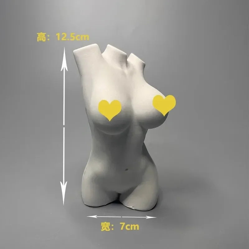 Minimalist Female Body Sculpture, Gypsum Desktop Art Decoration, Small Ornaments, High End Birthday Gifts Niche Premium Diffuser