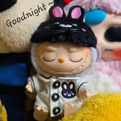 New 17cm Lafufu V1 V2 Clothes For Parties Cute Eye Masks Macaron Lafufu Doll Pajamas Clothes Cute Xmas Birthday Gifts