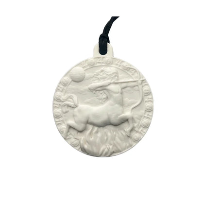 Twelve Zodiac Signs Gypsum Aromatherapy Pendant Car Wardrobe Indoor Modern Art Diffuser Stone Decoration Accesorios Items Gifts