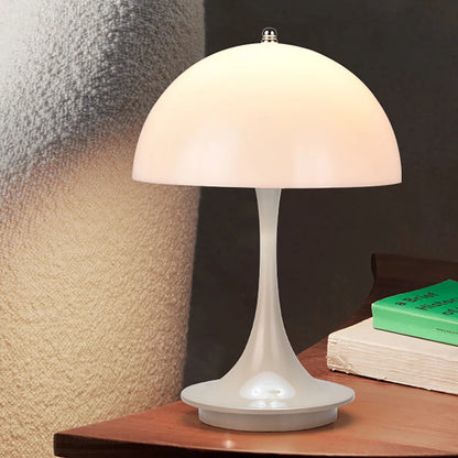 Pilz-Tischlampe, PC, leuchtender Lampenschirm, wiederaufladbare Schreibtischlampe, Schlafzimmer, Nachttisch, dekoratives Nachtlicht