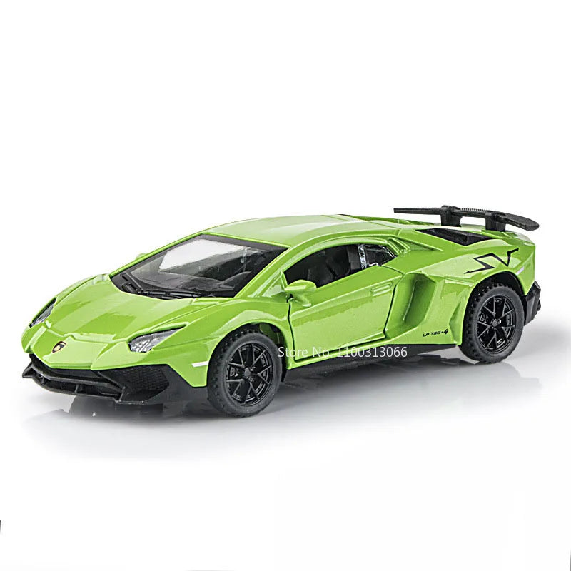 1:32 Lambor LP750-4 DIVO Models Cars Toys Alloy Doors Opened Miniature Sports Car Light Music Vehicle Toddler Kids Gifts