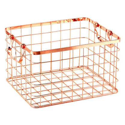 Nordic Style Metal Utility Storage Bin Laundry Basket , 2 Color -