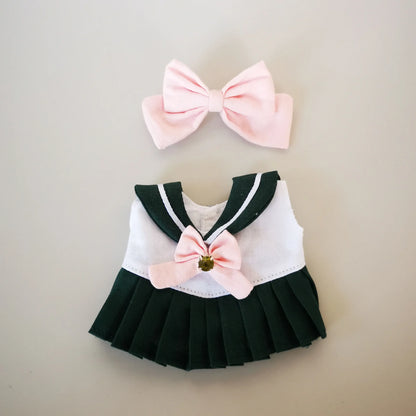 17cm Labubu Clothes V1 Labubu Cute Sailor Uniform Vinyl Doll Labubu Blind Box Beautiful Sailor Moon Clothes Girl Birthday Gifts