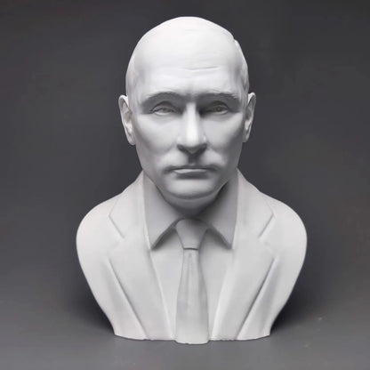 Russian Leader Gypsum Bust Sculpture Art Desk Decor for Bookshelf Display Gift Plaster Statue Decorative modern Figure Sculpture