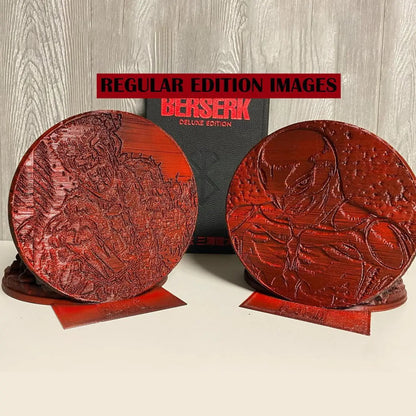 Berserk Bookends Furious Bookends Dragon Slayer Resin Craft Study Artwork Decora Decorative Ornament Home Desktop Bookshelf T4z7