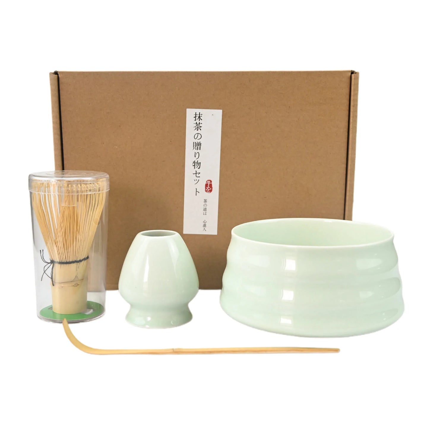 4pcs/set Japanese Style Matcha Tea Set With Tool Rack, Including Bowl, Whisk, Spoon, Great Gift For Ceremony, Traditional Decora