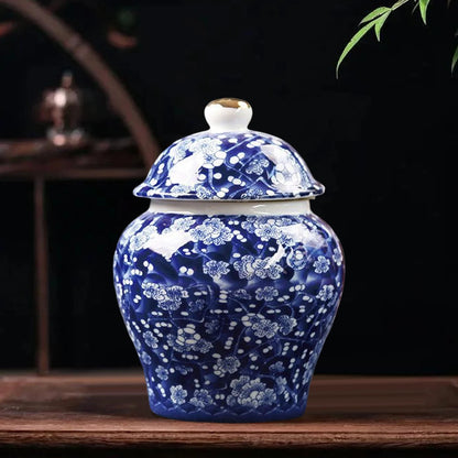Pot de gingembre en porcelaine créative de Style chinois ancien, Vase à fleurs décoratif en céramique, pièce maîtresse de Table, Arrangement Floral pour café