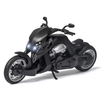 1/12 V-REX Motorcycle Car Model Toy Alloy Diecast High Simulation with Light Sound motorbike vehicle for Adult Collection Gifts