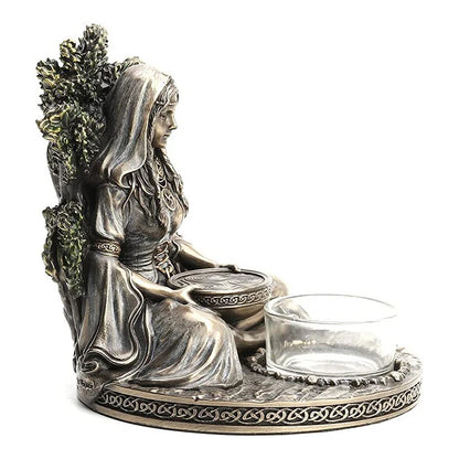 Ancient Rome Cernunnos Sitting Statue Sculpture Celtic God Candles Holder Mythology Goddess Desktop Home Decor Crafts Figurine