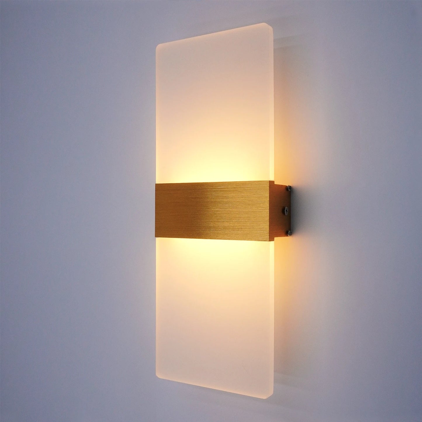 Modern minimalist wall lamp, indoor LED wall light, aluminum acrylic hardwire, bedroom living room corridor staircase Sconces