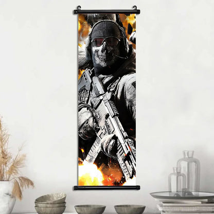 HD Hanging Scroll Call Of Duty Painting Modern Wall Artwork Simon Riley Picture Print Canvas Game Poster Home Decor Living Room