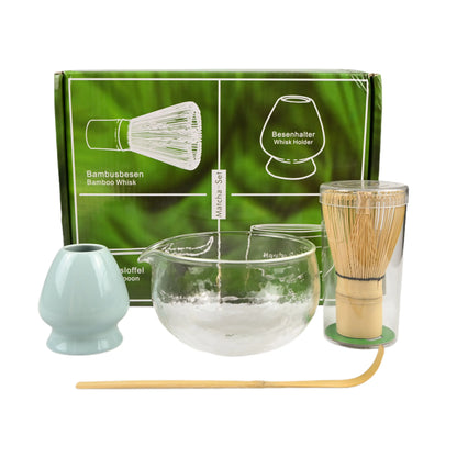 4PCS/Set Japanese-style Matcha Bowl , Spoon, Tea Whisk, Perfect Gift For Ceremony, Traditional Decoration