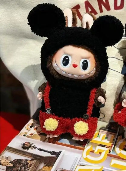 Hot High Quality Lafufu Doll Figure Fashion 17cm Clothes Only Model Doll Little Clothes Color Match Hoodie Ornament Cute Xmas