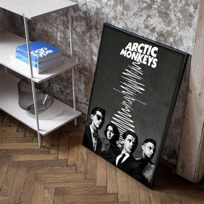 Classic Band Arctic Monkeys Music 80s Retro Pictures for Fans Room Living Art Home Wall Decor Canvas Painting Print Posters Gift