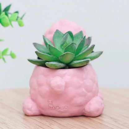 Keramik Tier Blumentopf Cartoon Hund Mini Topf Sukkulenten Pflanzen Bonsai Töpfe Für Künstliche Sukkulenten Pflanzen Hause Dekoration
