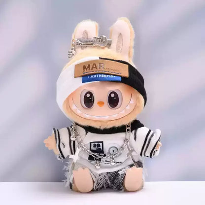 17cm Cute Mini Plush Dolls Outfits Lafufu Korean  Idol Doll Clothing Accessories Full Set Handsome Style Suits  Toy Gifts