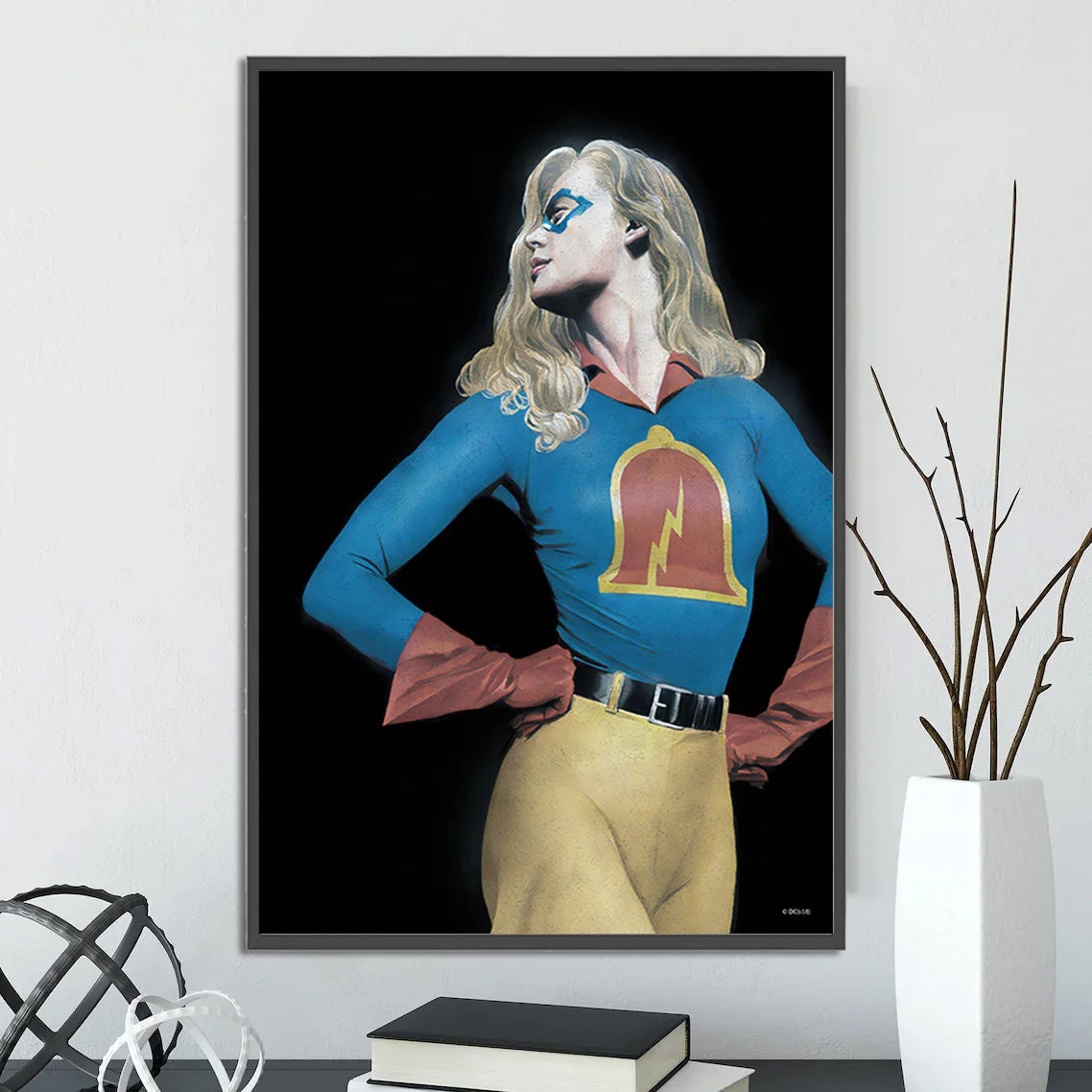 DC Heroes Ross Edition Superman Self-adhesive Poster Movie Wallpaper Figures Home Decoration Painting Wall Art Bedroom Cartoons