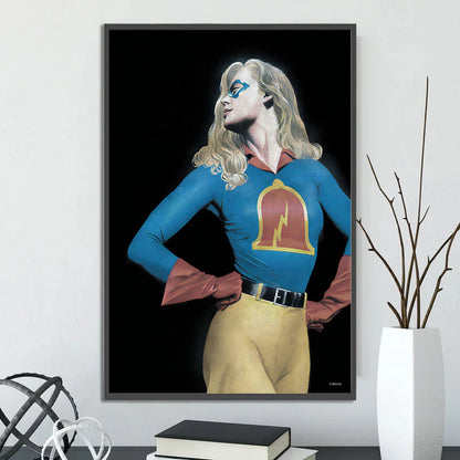 DC Heroes Ross Edition Superman Self-adhesive Poster Movie Wallpaper Figures Home Decoration Painting Wall Art Bedroom Cartoons