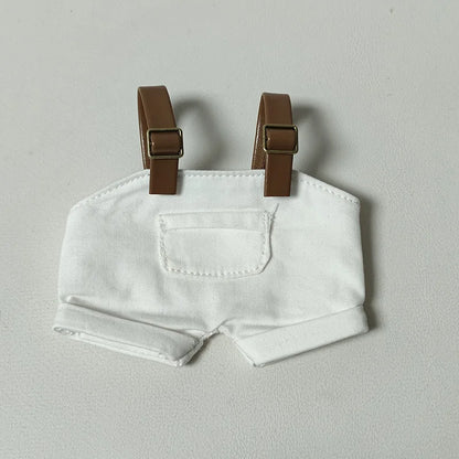 For Labubu 15-17 cm v1v2 Outfit Accessories Mini Hat Overalls Set Decoration Small Clothes Children's Toys Birthday Gift