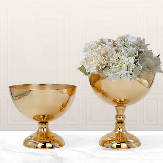 Vase im europäischen Stil, Metallvase, Vintage, fortschrittliche Keramik-Blumenvase für Hochzeitsdekoration, Hotel-Bankett-Tischdekoration