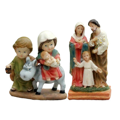 Nativity Figurine Statue Christmas Gift Mini Christian for Desktop