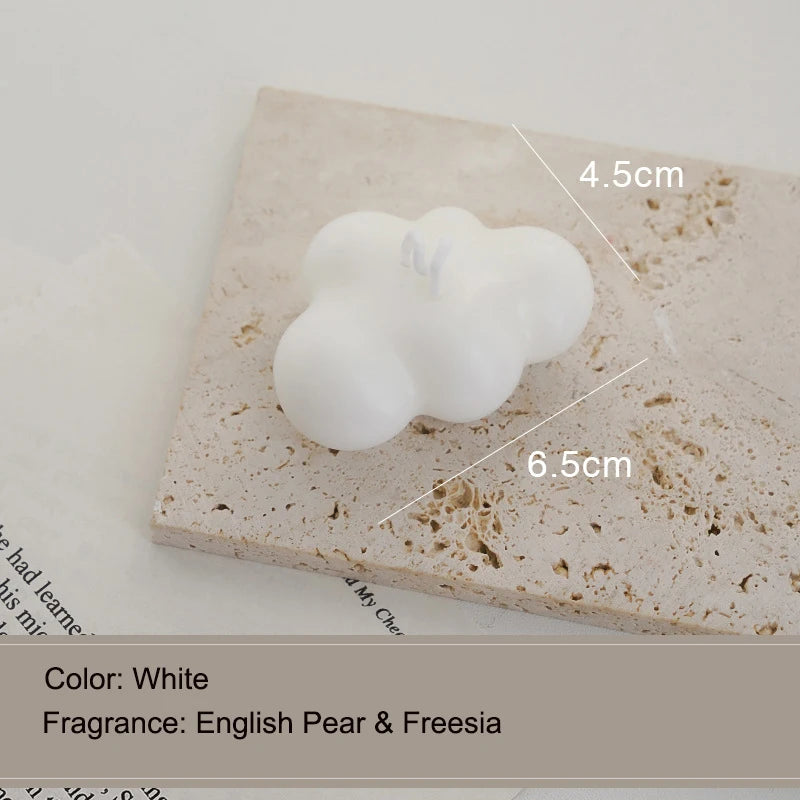 Cloud Shape Scented Aromatic Candles Natural Soy Wax Candles Peach Oolong Aromatherapy Candle Wedding Home Decoration Gift Box