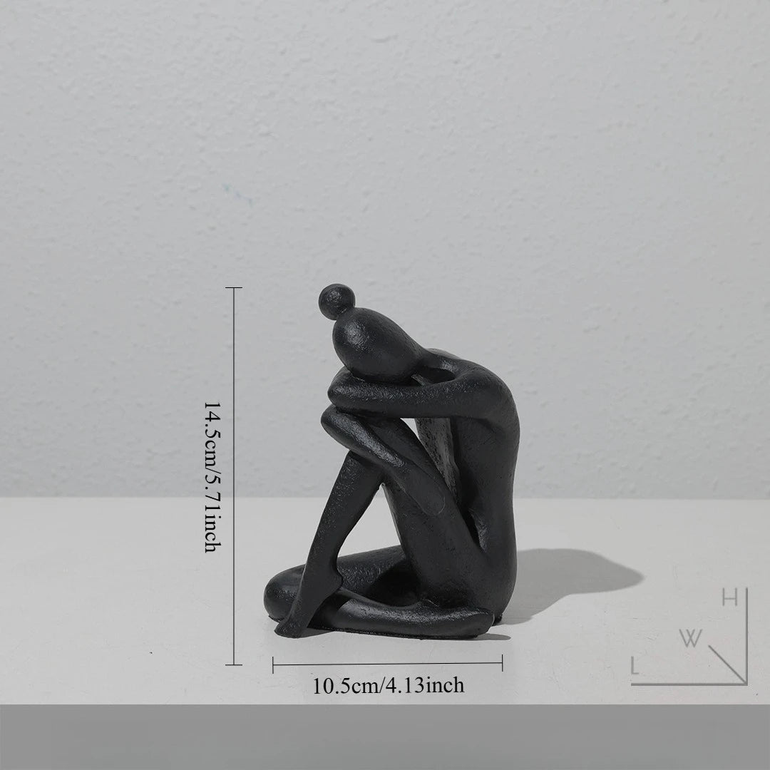 Creative Abstract Figure Statue Home Decor Nordic Modern Decorative Figurines For Interior Creative Office Living Decoration
