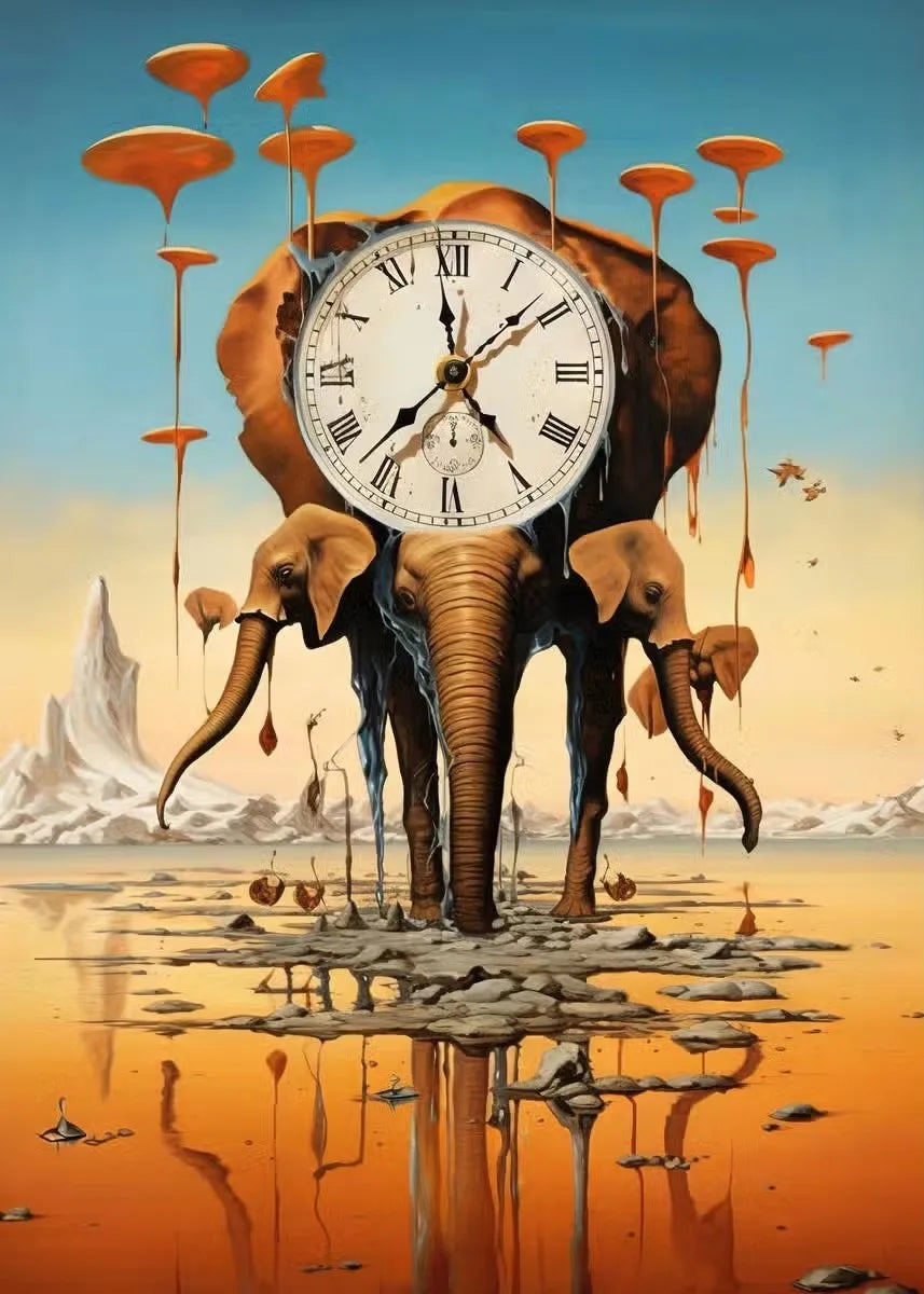 Surrealism Salvador Dali Posters and Prints Wall Art Canvas Painting Abstract Picture for Living Room Home Decoration Cuadros