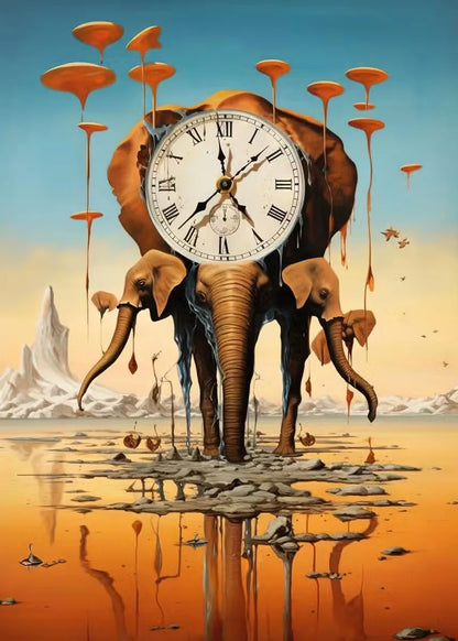 Surrealism Salvador Dali Posters and Prints Wall Art Canvas Painting Abstract Picture for Living Room Home Decoration Cuadros