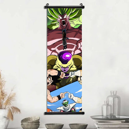 Dragon Ball Goku Poster Painting Birthday Gifts Wall Art Living Room Decoration Paintings Modular Bejita Hanging Scrolls Decor