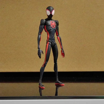 Shf Anime Spider-man Figuarts Miles Morales Gwen Action Figures Spider Man Figurine Spiderman Figure Pvc Model Doll Toys Gifts