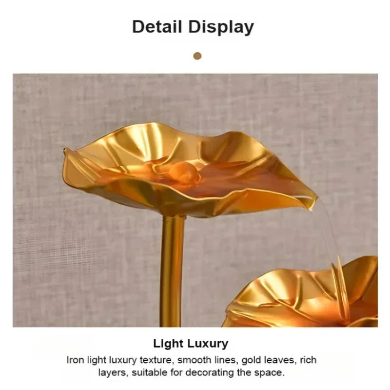 Flowing Water Ornaments Ornaments Circulating Water Glass Living Room Study Porch Decor Flowing Water Lucky Fish Tank Humidifier