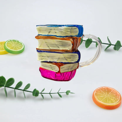 Painted Book Mug Novelty 3D Painted Books Painted Book Mug, Painted Book Cup, Mug, Coffee Cup