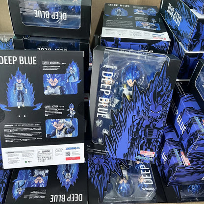 Dragon Ball Demoniacal Fit DF SHF Deep Blue Vegeta Super Saiyajin Anime Action Figur Spielzeug Modell Geschenk
