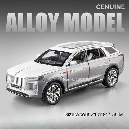 1:24 Mansory Rolls-Royce Phantom HONGQI HS9 Models Toys Cars Wheel Pull Back Miniature Car 6 Doors Opened Vehicles Kids Gifts