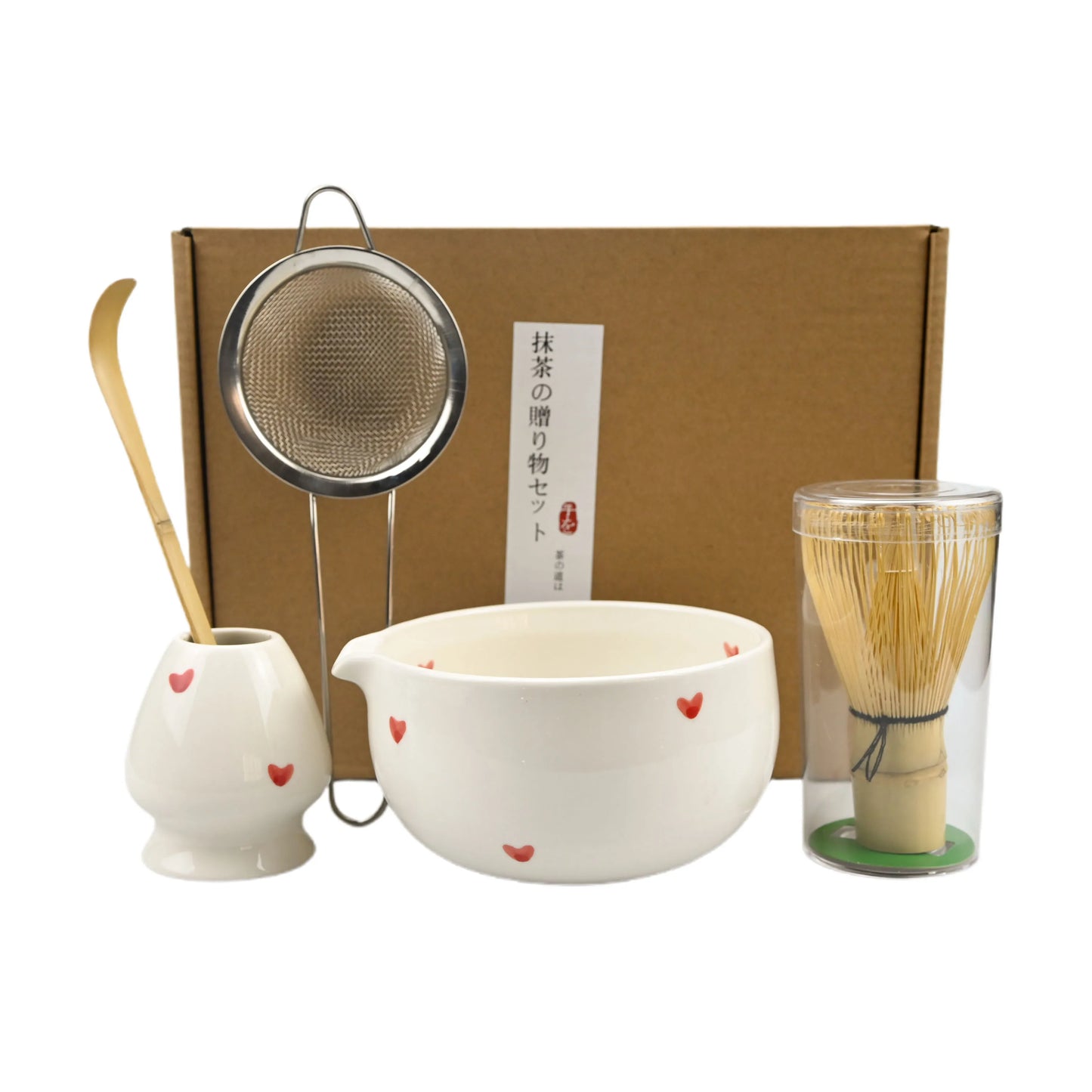 6PCS/Set Japanese-style Matcha Bowl , Spoon, Tea Whisk, Sieve Mesh, Perfect Gift For Ceremony, Traditional Decoration
