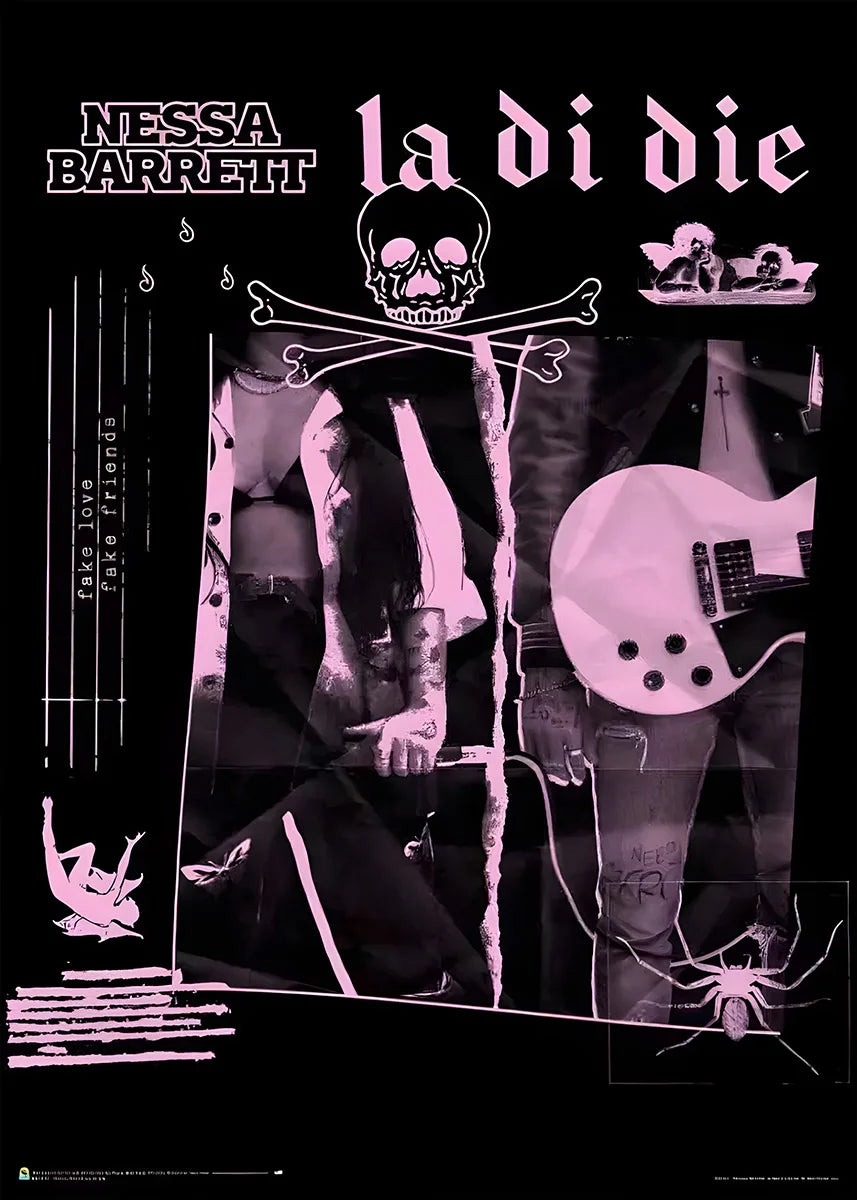 Retro Nessa Barrett Singer Young Forever Tour 2023 Poster Canvas Painting Music Wall Art HD Pictures Room Home Decor Fans Gift