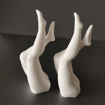 2PCS Human Body Leg Sculpture Decoration Aromatherapy Plaster Desktop Art Aesthetic Nordic Interesting Creative Room Ornament