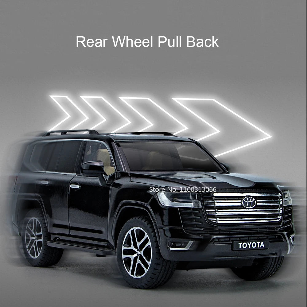 1:24 Land Cruiser Prado LC250 Models Alloy Cars Toys 6 Doors Opened Miniature Car Wheel Pull Back Vehicles Boys Perfect Gifts