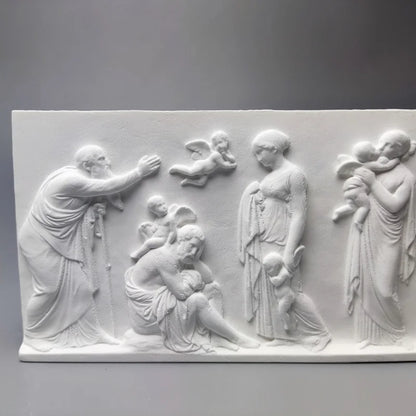 Nordic Retro Art Ornaments Ancient Greek Plaster Relief Room Decor Modern Home Office Cabinet Decor Room Luxury Decorations