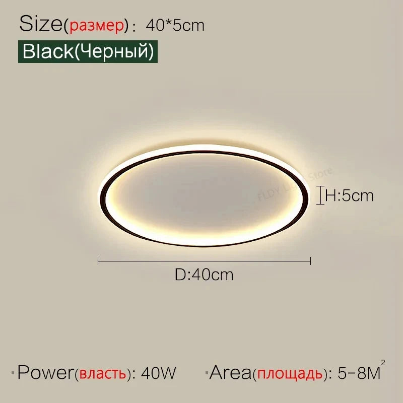 Ultrathin LED Ceiling Lamp Living Room Ceiling Light with Remote Control Modern Bedroom Dining Room Home Decor Lighting Fixture