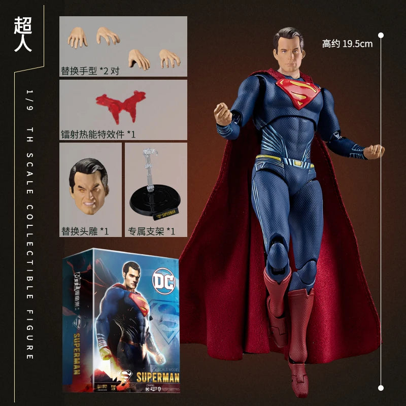 FondJoy Original DC 1/9 Justice League Superman Batman Joker Harley Quinn Wonder Woman Victor Stone Aquaman Action Figures Gift
