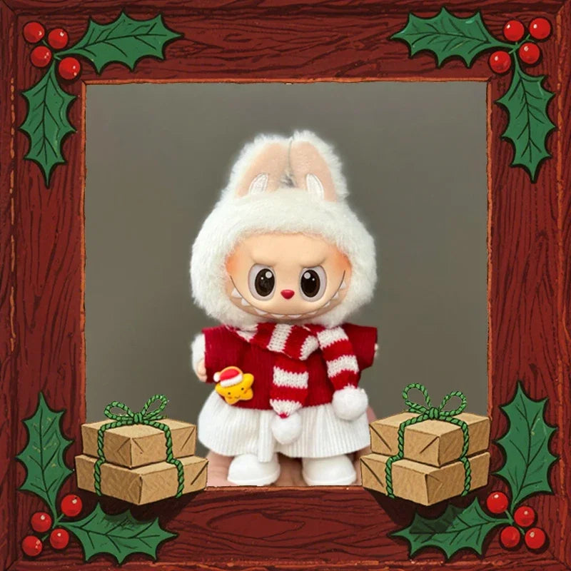 Christmas Gifts 17cm Lafufu Vinyl Dolls Pendants Doll Monster Series Handmade Custom Blind Box Mysterious Box Keychain Gifts