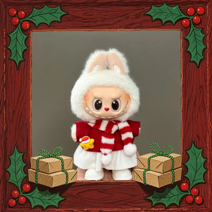 Christmas Gifts 17cm Lafufu Vinyl Dolls Pendants Doll Monster Series Handmade Custom Blind Box Mysterious Box Keychain Gifts