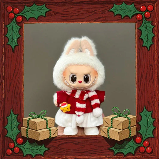 Christmas Gifts 17cm Lafufu Vinyl Dolls Pendants Doll Monster Series Handmade Custom Blind Box Mysterious Box Keychain Gifts