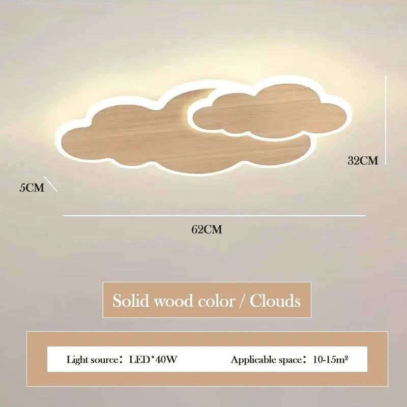 Children's Room Ceiling Light Modern Girl's Room Bedroom Study Ceiling Lamp Originality Cloud Shape Designer Decor Light Fixture