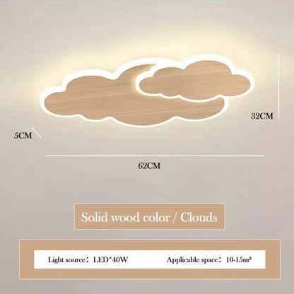 Children's Room Ceiling Light Modern Girl's Room Bedroom Study Ceiling Lamp Originality Cloud Shape Designer Decor Light Fixture